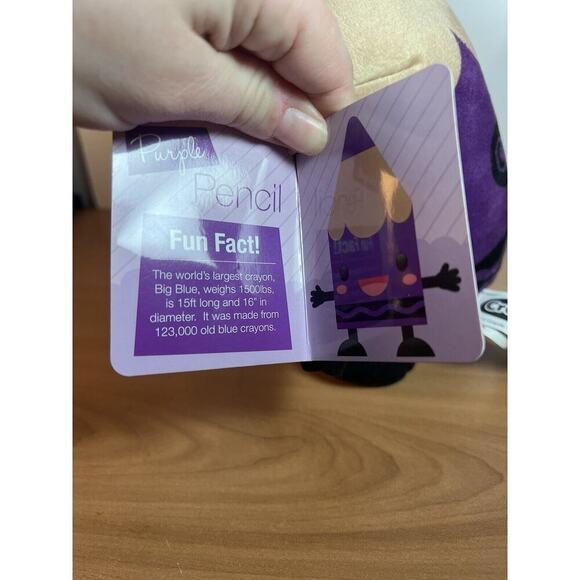 Crayola Plush - Purple Colored Pencil Plush 10” - SEGA International Prizes New! - Picture 6 of 9